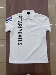 PEARLY GATES ポロシャツホワイト 5【中古】 - メルカリ