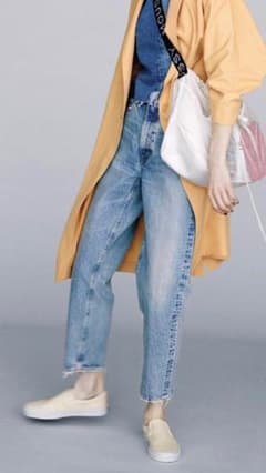 moussy／マウジー／ジャストウエストテーパード／ワイドパンツ／MVデニムのサムネイル