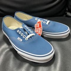 未使用品 バンズ オーセンティックVans US8.5ブルー スニーカー 箱無しのサムネイル