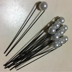 パールビーズUピン髪飾り１０本セットのサムネイル