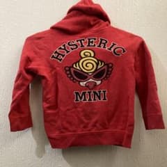赤色ジップパーカー　90 ヒス？のサムネイル