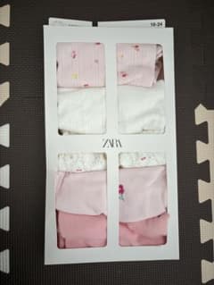 【一部新品未使用】ZARA 花柄半袖ボディスーツ 5枚セット 18-24ヶ月のサムネイル
