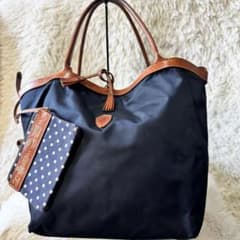 Felisi フェリージ　イエナ別注　水玉リバーシブルトートバッグ