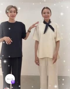 るるりん様専用☆ELLIE ジョーゼットサテンカラー トップス WHITE