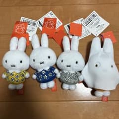 ミッフィー ぬいぐるみマスコット 4体セット おたんじょうび　おばけといっしょ