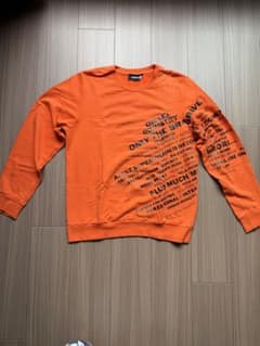 DIESEL スウェット オレンジ ロゴプリントのサムネイル