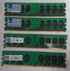 PデスクトップPCメモリ DDR2 1GB×4枚のサムネイル