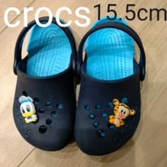 クロックス キッズ サンダル  15.5cm ジビッツ付きのサムネイル