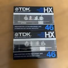 激レア】TDK HX 46 カセットテープ Type II 2本セット - メルカリ