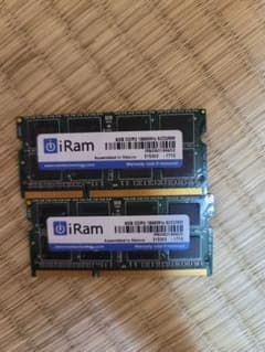 iRam 8GB DDR3 1866MHz SO-DIMM メモリーのサムネイル