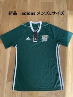 【新品未使用】adidas スポーツウェア　メンズ　Lサイズ　半袖　グリーンのサムネイル