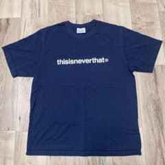 thisisneverthat ロゴTシャツ ネイビー　Mサイズのサムネイル