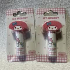 マイメロディー　 マスコット付きリップクリーム 2個セットのサムネイル