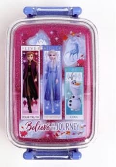 FROZENⅡ 식세기 대응 부드럽게 뚜껑 타이트 런치 박스 아나운서와 눈의 여왕 2