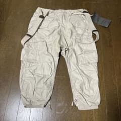goa サスペンダー付き パラシュート カーゴパンツ ベージュ タグ付き