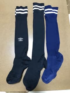 キッズ　サッカーソックス　３足セット。のサムネイル