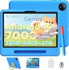 Android16 キッズタブレット 10.1インチ 子供用タブレット ケース付