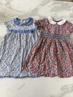 センスオブワンダー　花柄 半袖ワンピース 2枚セットのサムネイル
