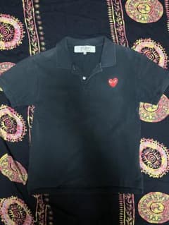 PLAY COMME des GARÇONS M ポロシャツ ブラック PLAY Comme des Garçons ブラックポロシャツ M - メルカリ