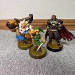 ゼルダの伝説　amiibo リンク　ゼルダ　ガノンドロフ　3点セット ゼルダの伝説 amiibo 3体セット リンク ガノンドロフ ダルケル - メルカリ