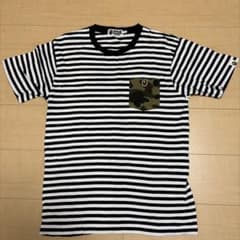 A Bathing Ape ボーダー ポケット Tシャツ L - メルカリ