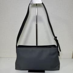 【美品】COACH コーチ ワンショルダーバッグ ナイロン レザー Y2K 黒灰