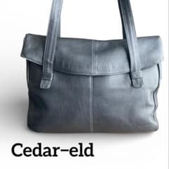 Cedar−eld ショルダーバッグ トートバッグ シボ革 メンズ レディース 