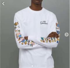 シンプソンズ stussy xlarge ロンTシャツ　ブルーのサムネイル
