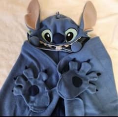 スティッチ　キャップ付きポンチョ　マント　ケープのサムネイル