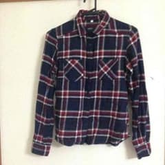 ネイビー×レッド◇チェックシャツのサムネイル