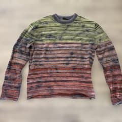 DIESEL マルチカラー ボーダー ニット セーター