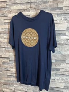 COACH Tシャツ ネイビー ロゴプリントのサムネイル