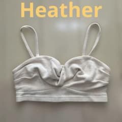 Heather（ヘザー） フロントツイスト ビスチェ/キャミソール アイボリーのサムネイル