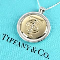 ◆SALE◆【ティファニー】コイン　コンビ　ペンダント　トップ　2828