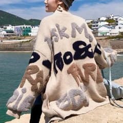 アーガイル　ロゴニットカーディガンのサムネイル