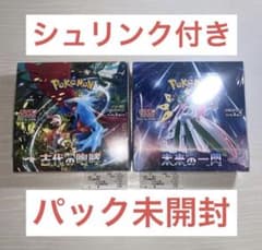 【新品未開封】ポケモンカード 古代の咆哮 未来の一閃 各1BOX シュリンク付きのサムネイル
