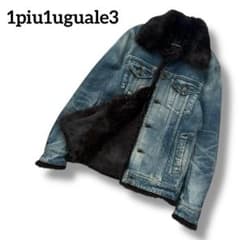 1piu1uguale3　ラビットファー　デニムジャケット　高級　希少　4 1piu1uguale3 ラビットファー デニムジャケット 高級 希少 4 - メルカリ