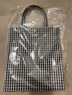 本日まで出品　elu フルールトート　ギンガムチェック黒x黒　新品 elu フルールトート ギンガムチェック黒x黒 新品 - メルカリ