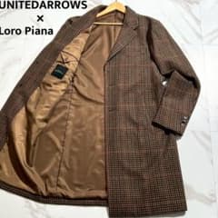 【極美品】ユナイテッドアローズ×ロロピアーナ　チェスターコート　Lサイズ　グレー 極美品】ユナイテッドアローズ×ロロピアーナ チェスターコート Lサイズ