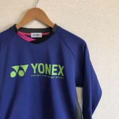 ヨネックス YONEX ライトトレーナー スウェット 長袖 Sサイズ パープルのサムネイル