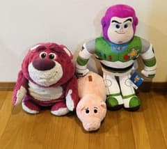 トイ・ストーリー ぬいぐるみ 3点セット 超超BIG バズ ロッツォ ハム