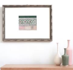 心を癒す教会アート｜教会の扉（ブルー）｜神聖な光を届ける日本画