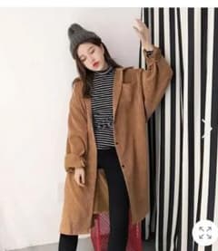 2着セット  ロングシャツ コーデュロイ 長袖 秋冬 シンプル  韓国のサムネイル