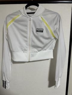 adidas ホワイト クロップドジャケット - 5
