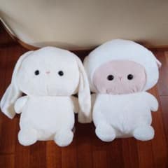 未使用紙タグ付き べいびーあにまるずぬいぐるみ MEGA ひつじ うさぎ 2