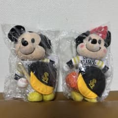 nuiMOS ぬいもーず　ミッキー　ミニー　 ぬいぐるみ ソフトバンクホークス nuiMOS ぬいもーず ミッキー ぬいぐるみ 福岡ソフトバンクホークス