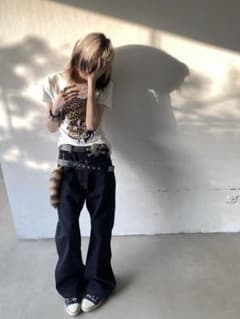 no E mosen（noE)Punk Leader15 ワイドデニムパンツのサムネイル