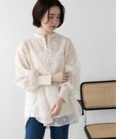 sheer flower blouse/シアーフラワーブラウスのサムネイル