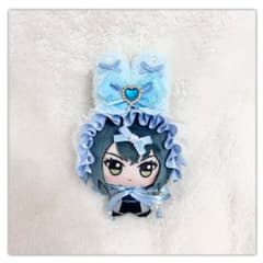 ちびぐるみ ヘッドドレス キラキラハート 水色 ヘアピン付き - メルカリ