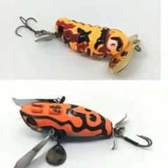 鯰が楽しめるセット！廃盤品キャタピーソフト２つ！！ポンパドール鯰！ キャタピークリッカー2 オレンジカモ、爆音ポンパドール鯰 セット